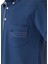 Polokoton % 100 Pamuk Polo Yaka Nakışlı Erkek T-Shirt – Indigo, Cepli, Kısa Kollu Yazlık Model 4