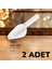 2 Adet 180 ml Beyaz Plastik Kürek, 1 Yıl Garanti, Çok Amaçlı Yardımcı Ekipman 1