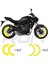 MT07-600RR-R1 Ön 120 Arka 180 Ebat Uyumlu Yarım Jant Şeridi Sarı Toplam 4 Adet Takım Halinde 2