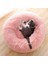 Ponchik Peluş Kedi Köpek Yatağı Pembe Simit Kedi Yatağı 1