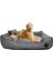 Ultrasoft Büyük Irk Köpek Yatağı Yıkanabilir Yüksek Kaliteli Kumaş Pati Işlemeli 1