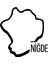 Niğde Harita Araba Sticker 17X17 cm Siyah 1