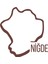 Niğde Harita Araba Sticker 17X17 cm Kahverengi 1
