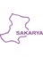 Sakarya Harita Araba Sticker 17X17 cm Mor 1