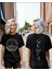 Dağ ve Yıldızlar Baskılı Özel Tasarım Oversize Tshirt 1