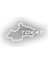 Tokat Harita Araba Sticker 17X17 cm Beyaz 1