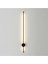 Şık Siyah Led Duvar Aplik 70 cm, Modern Dekorasyon Unsuru, Alüminyum, E14 Duy, 1 adet 2