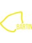 Bartın Harita Araba Sticker 17X17 cm Sarı 1