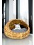 Hasır Kedi ve Köpek Yatağı Iç Minderli 48 cm Kahverengi - CL-4034 C1-1-121 1