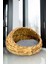 Hasır Kedi ve Köpek Yatağı Iç Minderli 48 cm Kahverengi - CL-4034 C1-1-121 4