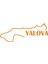 Yalova Harita Araba Sticker 17X17 cm Turuncu 1