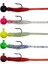 Hook Worm Jighead+Lrf Silikonu 2gr+4.5cm 5 Adet Head Pink+Silver Glitter 1