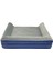 Yumuşak, kılıflı, sıvı geçirmez, fermuarlı köpek yatağı, lacivert gri renkli, kutu tasarım 6