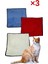 3 Adet Yumuşak Dokulu Peluş Kedi Halısı 40X40 cm Kulübe Içi Pofuduk Minder 1