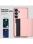 Samsung Galaxy A36 5g Kılıf Kart Tutucu Tpu+Pc Telefon Arka Kapağı-Kırmızı (Yurt Dışından) 4