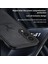 Samsung Galaxy S25 Edge Kılıfı Geyik Desenli Kumaş Doku Pu+Pc+Tpu Telefon Kılıfı-Siyah (Yurt Dışından) 4
