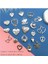 ( 20 x Adet ) 1 Set Gümüş Model Heart Day Kalp Süsleri & Kolye Ucu & Küpe & Bileklik Aksesuarları 3