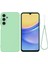 Samsung Galaxy F16 5g/galaxy M16 5g Sıvı Silikon Kılıf Telefon Arka Kapağı El Kayışı Ile-Yeşil (Yurt Dışından) 1
