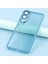 Samsung Galaxy S25 Edge Kılıf Elektrokaplama Kamera Çerçevesi Tpu Telefon Kılıfı-Şeffaf Mavi (Yurt Dışından) 5