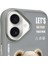 iPhone 16 Uyumlu 3D Gözlük Fermuar Ayıcık Detaylı Nakış İşlemeli Kabartmalı Cool Cute Kılıf 4