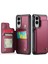 Samsung Galaxy S25 Edge Telefon Kılıfı Caseme C22 Deri Arka Kapak Rfıd Engelleme Kart Yuvaları Ile-Kırmızı (Yurt Dışından) 2