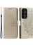 Samsung Galaxy S23 Ultra Cüzdan Telefon Kılıfı Mandala Çiçek Baskılı Pu Deri Flip Stand Manyetik Toka Darbeye Dayanıklı Kapak-Altın (Yurt Dışından) 1