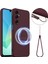Samsung Galaxy A16 5g/galaxy A16 4g Kılıf Magsafe Anti-Düşme Sıvı Silikon Telefon Kılıfı ile Uyumlu-Şarap Kırmızısı (Yurt Dışından) 1