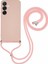 Samsung Galaxy A36 5g Kılıf Esnek Tpu Fiber Astar Darbeye Dayanıklı Çapraz Askılı Telefon Kılıfı-Pembe (Yurt Dışından) 1