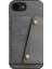 iPhone 16E Kılıf Kart Yuvalı Destekli Deri+Tpu Telefon Kılıfı-Gri (Yurt Dışından) 2