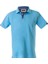 Polokoton % 100 Pamuk Polo Yaka Erkek T-Shirt – Mavi, Düğmeli, Kısa Kollu, Yazlık Spor Model 3