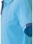 Polokoton % 100 Pamuk Polo Yaka Erkek T-Shirt – Mavi, Düğmeli, Kısa Kollu, Yazlık Spor Model 4
