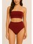 Bordo Sculptfit Yüksek Bel & Toparlayıcı & Şekillendirici Bikini Altı 1