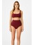 Bordo Sculptfit Yüksek Bel & Toparlayıcı & Şekillendirici Bikini Altı 2