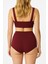 Bordo Sculptfit Yüksek Bel & Toparlayıcı & Şekillendirici Bikini Altı 3