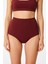 Bordo Sculptfit Yüksek Bel & Toparlayıcı & Şekillendirici Bikini Altı 4