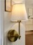 Modern Sarı Gold Duvar Aplik, E-27 Duy, Metal, Eskitme Tarz, Şık Aydınlatma 1