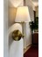 Modern Sarı Gold Duvar Aplik, E-27 Duy, Metal, Eskitme Tarz, Şık Aydınlatma 2