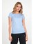 Relax Kadın Kısa Kollu T-Shirt Açık Mavi 4