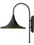 Şık Siyah Aplik Lamba, Modern ve Zarif Aydınlatma Dekoru, Metal, E27 Duy, Siyah 1