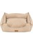 Premium Mochi Kedi Köpek Yatağı Bej Small 60X50X19 cm 1
