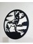 Lazer Kesim Metal Kurt Görselli Duvar Dekoru 49X49 cm 5