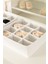 Beyaz 2'li kumaş çekmece düzenleyici, 30x30, şal, kemer, çorap için ideal organizer 2