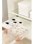 Beyaz 2'li kumaş çekmece düzenleyici, 30x30, şal, kemer, çorap için ideal organizer 6