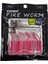 Fire Worm Lrf Silikonu 5cm 18 Adet White+Purple Glitter 2