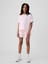 Kız Çocuk Pembe Mini Gap Logo Raglan Sweatshirt 3