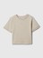 Kız Çocuk Bej Mini Gap Logo Raglan Sweatshirt 2