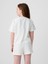 Kız Çocuk Kırık Beyaz Mini Gap Logo Raglan Sweatshirt 4