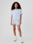Kız Çocuk Mavi Mini Gap Logo Raglan Sweatshirt 4