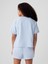 Kız Çocuk Mavi Mini Gap Logo Raglan Sweatshirt 5