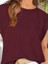 Kadın Kısa Kollu Bisiklet Yaka Viskon Bluz 2